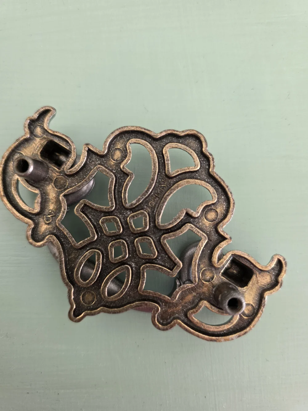 Antique-Style Silver Drawer Pulls - Set of 3